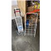 Image 1 : FOLDING DOLLY, SHOPPING CART, WIRE SHOE RACK