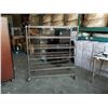 Image 1 : 6 TIER GALVANIZED ROLLING WIRE SHELF - ADJUSTABLE