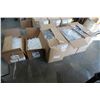 Image 1 : HALF PALLET OF PLASTIC 4oz JARS WITH LIDS - 3 CASES OF JARS AND 2 CASES OF LIDS