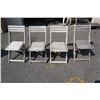 Image 1 : 4 WOOD FOLDING PATIO CHAIRS