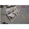 Image 2 : 4 WOOD FOLDING PATIO CHAIRS