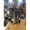 Image 1 : SPINNING RETAIL DISPLAY RACK WITH KEYCHAINS LEATHER NECKLACES AND BRACELETS