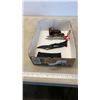 Image 1 : COLUMBIA MECHANICAL FOLDING KNIFE, 2 THROWING KNIVES AND WOOD HANDLED POCKET KNIFE