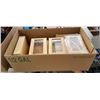 Image 1 : Box of new wood display cases