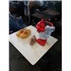 Image 1 : MADE IN HOLLAND WOODEN CLOGS, WOOD DUCK AND CHICKEN PLANTER