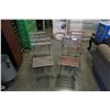 Image 1 : 4 FOLDING WOOD AND METAL PATIO CHAIRS