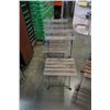 Image 2 : 4 FOLDING WOOD AND METAL PATIO CHAIRS