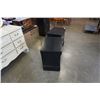 Image 2 : 2 black solid wood 2 drawer nightstands