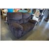 Image 2 : BROWN UPHOLSTERED ELECTRIC DOUBLE RECLINER