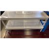 Image 2 : WHITE METAL 2 TIER RACK AND TIME OUT STOOL