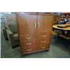 Image 2 : TEAK 3 DRAWER WARDROBE - 38 INCHES WIDE X 17 DEEP X 49.5 TALL