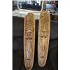 Image 1 : 2 piece carved wall hanging