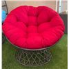 Image 2 : BRAND NEW RED OUTDOOR SWIVEL CHAIR