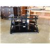 Image 1 : BLACK AND GLASS TV STAND