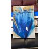 Image 2 : TWO 3 PIECE WALL ART SETS AND ABSTRACT ART PRINT