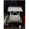 Image 2 : PAPER CUTTER, TRACTOR SEAT, WIRE TRAY, 2 BASKETS AND DECORATIVE SHELF