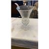 Image 1 : 14 INCH TALL CRYSTAL VASE - 8 1/2 INCH DIAMETER