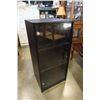 Image 1 : Black glass door stereo cabinet