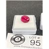 Image 2 : Pigeon Blood Ruby 7.40ct 12.6x9.9x6.7 mm Oval-Red-VVS-IF Lab Created