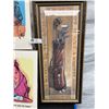 Image 2 : Nice 27inch Tall Golf Clubs Picture plus Two Herman Prints