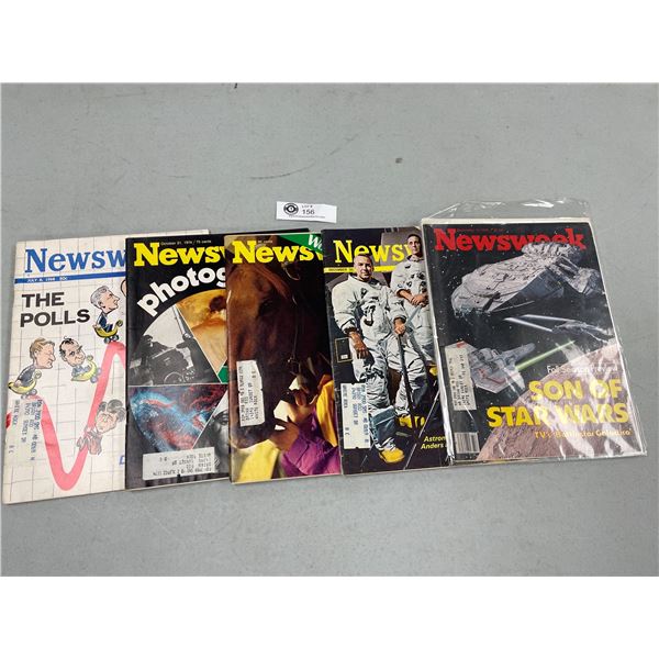 Lot of 5 Newsweek Magazines from the 1960's-70's