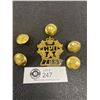 Image 1 : 6 x Canada Post Office Set 768 Cap Badge, Buttons