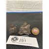 Image 1 : 3 x WW1 216 CAN INF Cap Badge, Collar, Front Badge Canadian