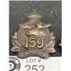 Image 2 : 3 x 159 CAN INF Cap Badge, Two Collars, Canadian