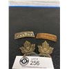 Image 1 : 4 x WW1 Canadian 72 CAN INF Two Collars, Two Shoulders, Seaforth Highlanders