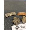 Image 2 : 4 x WW1 Canadian 72 CAN INF Two Collars, Two Shoulders, Seaforth Highlanders