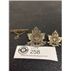 Image 1 : 3 x WW1 Canadian 70 CAN INF Cap Badge, Collar, WW1 German Sweetheart Pin