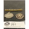 Image 1 : 3 x Silver Bracelet Two Silver Charms