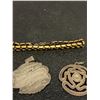 Image 2 : 3 x Silver Bracelet Two Silver Charms