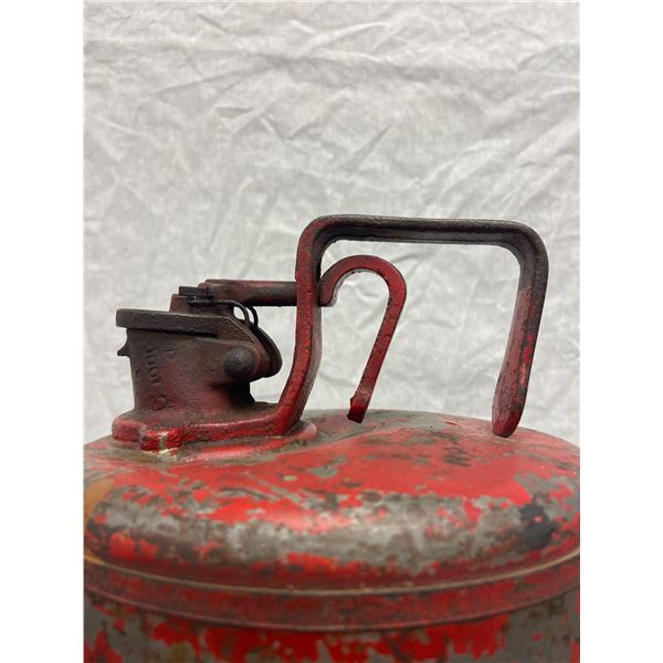 Rare Vintage Embossed Coleman Fuel Can Made in Canada Tensioned