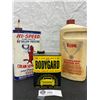Image 1 : Bradford PennOil Cream Separator Oil Tin, Veedol Outboard Motor Oil Container and Simoniz Bodygard V