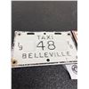 Image 2 : 1977 Cartage No. 67 Belleville License Plate and 1978 Taxi No. 48 Belleville License Plate