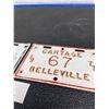 Image 3 : 1977 Cartage No. 67 Belleville License Plate and 1978 Taxi No. 48 Belleville License Plate