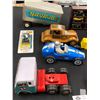 Image 2 : Nice Tray Lot of Vintage Toys, Tin Trucks etc