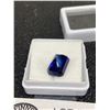 Image 2 : Lab Created Kashmir Sapphire 8.40 CT 12.15 x 8.30 x 7.85 mm Emerald Cut VVS