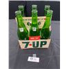 Image 1 : Vintage 7Up King Size Bottle Holder with Bottles