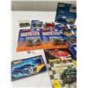 Image 2 : Lot of 12 New in Package Die Cast Cars Plus a Car Guide Hotwheels etc