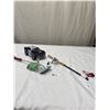 Image 1 : Tin Police Car +Fishing Rod BBQ lighter etc