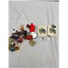 Image 1 : Vintage Lot of Keychains, Buttons Etc