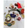 Image 2 : Vintage Lot of Keychains, Buttons Etc