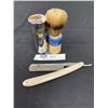 Image 2 : Vintage Genuine Horse Shell Pace Belting Co. NH Strop, Utica Solingen Germany Straight Razor, Stag B
