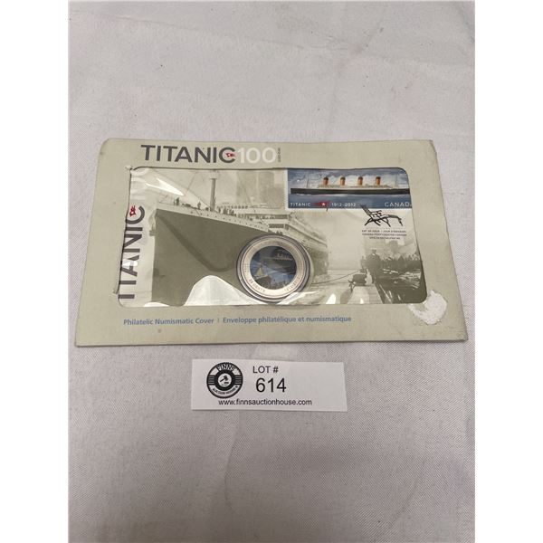 2012 Titanic $100 Years 1st Day Cover with 25Cent Colourized Coin in Original Package