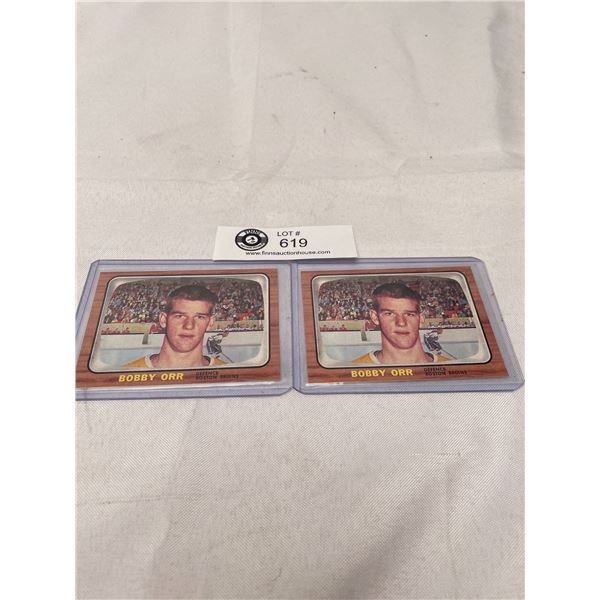 2 Bobby Orr Rookie Reprints Trading Cards