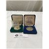 Image 2 : 2 Tower Mint Solid Nickle Silver Coins in Presentation Cases. Tower Bridge and Stirling Castle