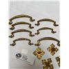 Image 3 : Lot of Antique Brass Drawer Pulls