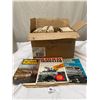Image 1 : Box of Modeller Railway Magazines, National Geographics and Others